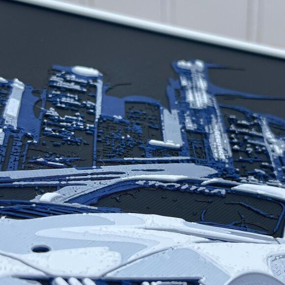 Ford Mustang Cobra Wall Art, Wall Art, Car Art, Textured Art - Picture 4 of 10